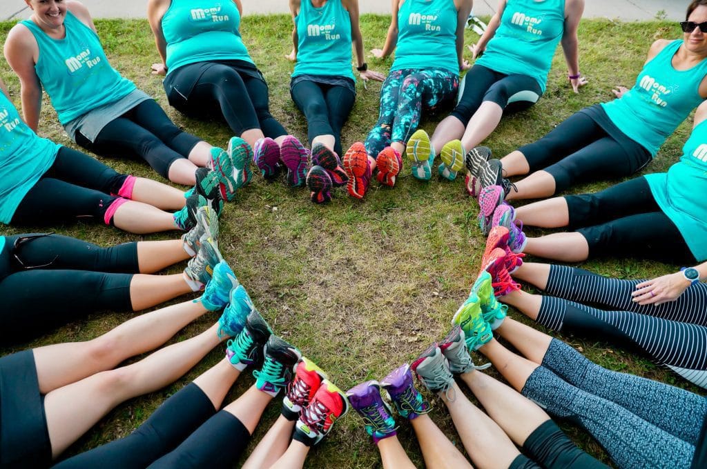 Shoes arranged in a heart