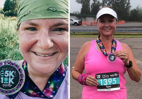 5K10K runner with medal