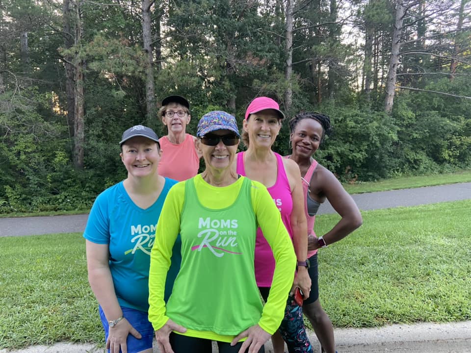 Shoreview MOTR in bright colors participate in neon day at class.
