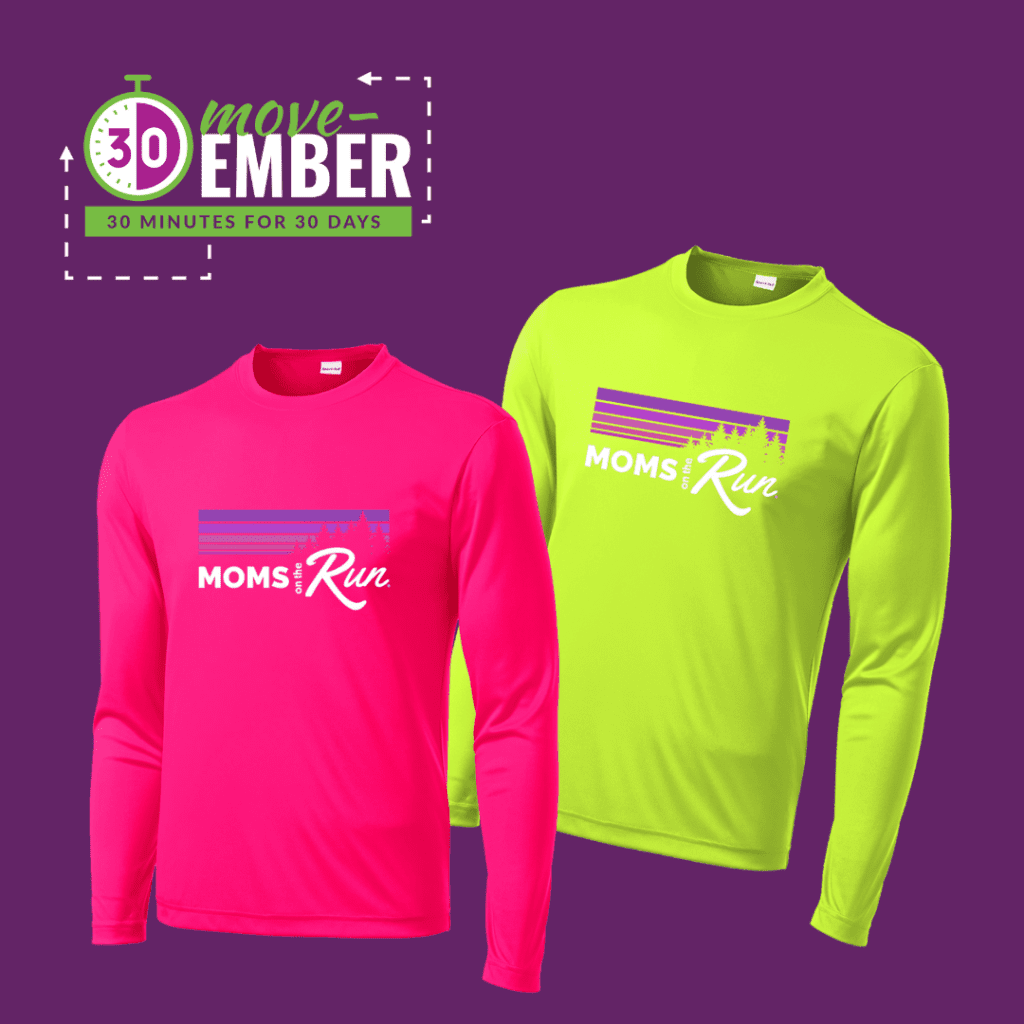 Moms on the Run Neon Shirts for Move-Ember