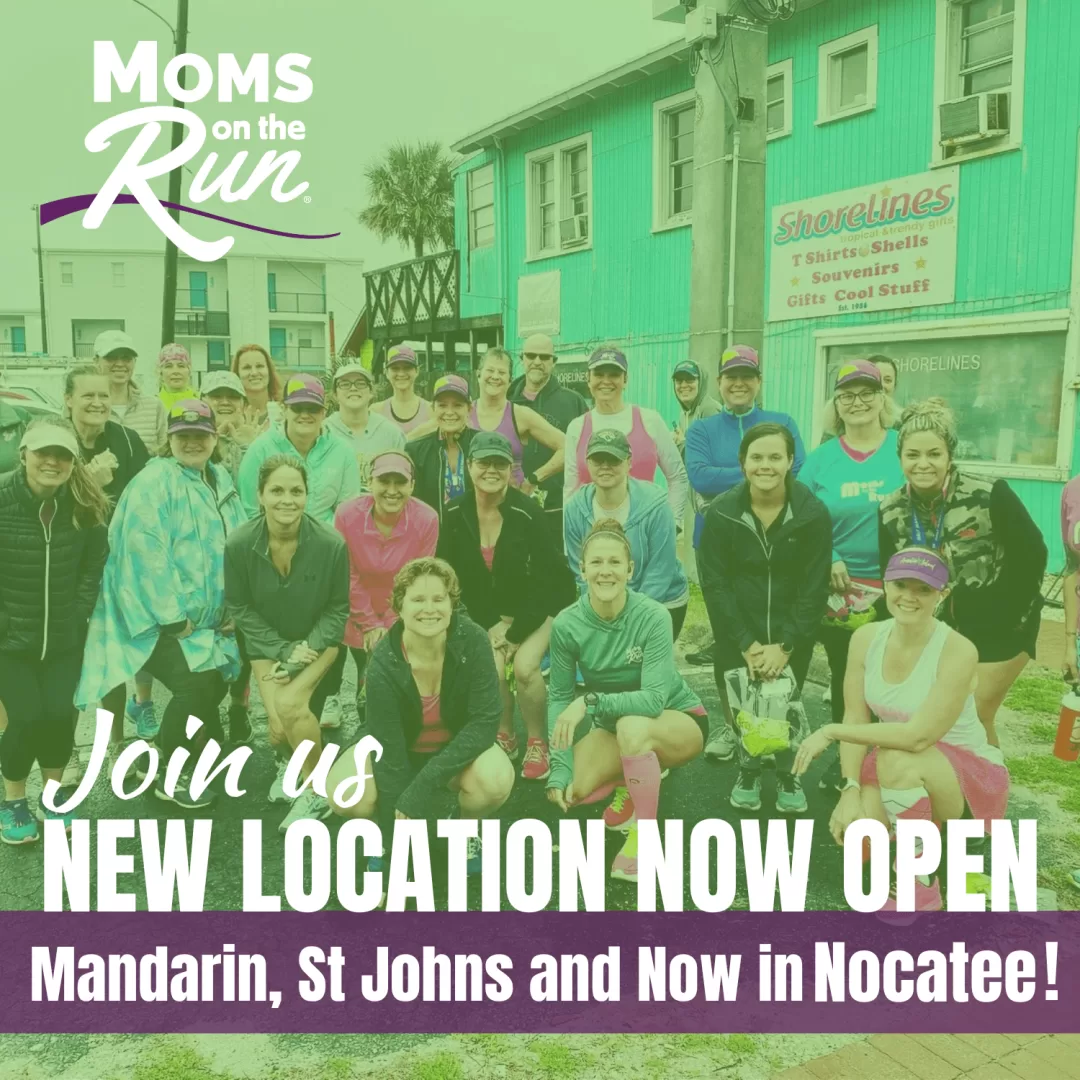 Graphic of a large group of women smiling and the words "New Location Now
