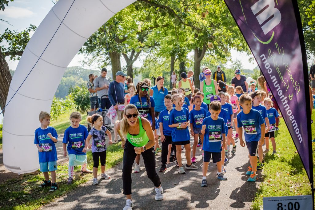 Kids lining up a the MOTR kids race