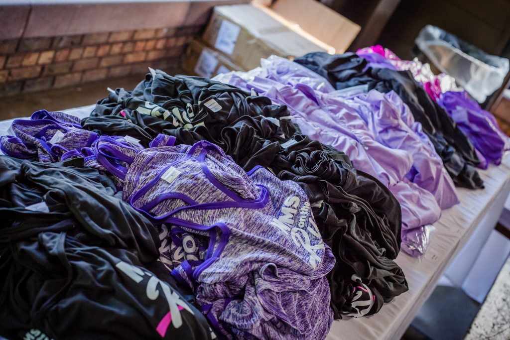Moms on the Run merch that apply to our returns and exchange policy