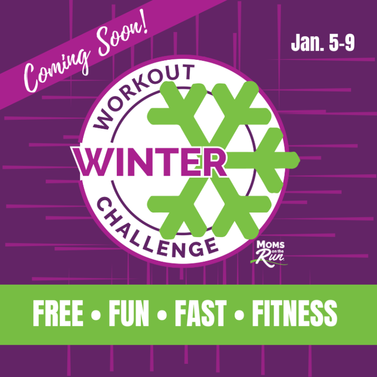 winter workout challenge logo with snowflake
