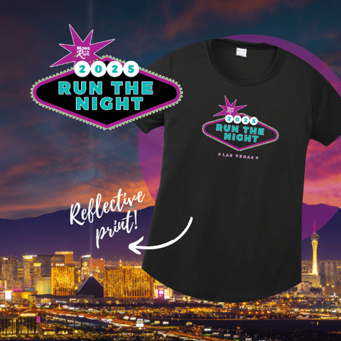 Moms on the Run reflective shirt