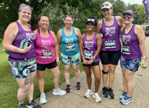 A group of Moms on the Run members