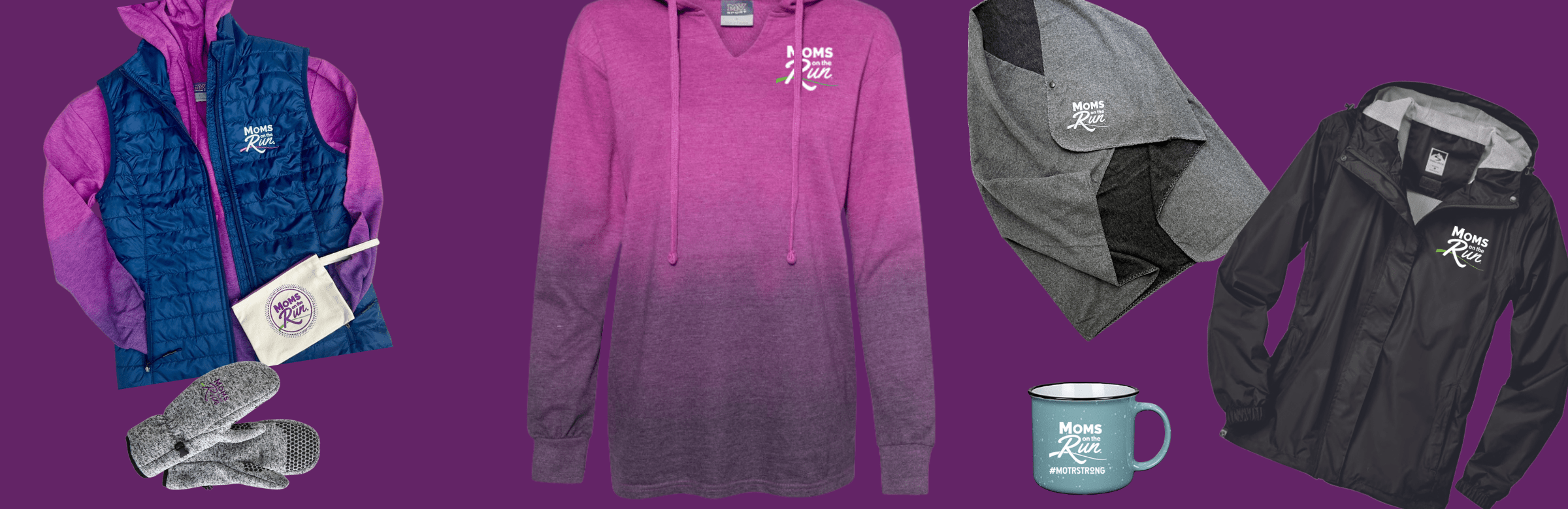 Array of MOTR merchandise