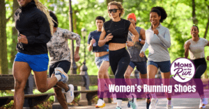 women running on trail