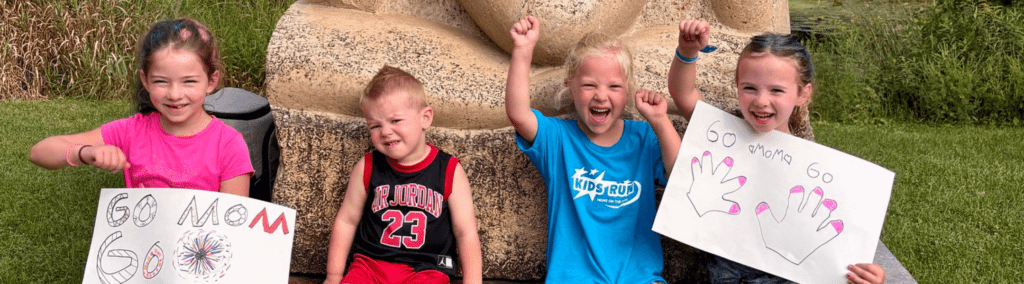 cheering kids