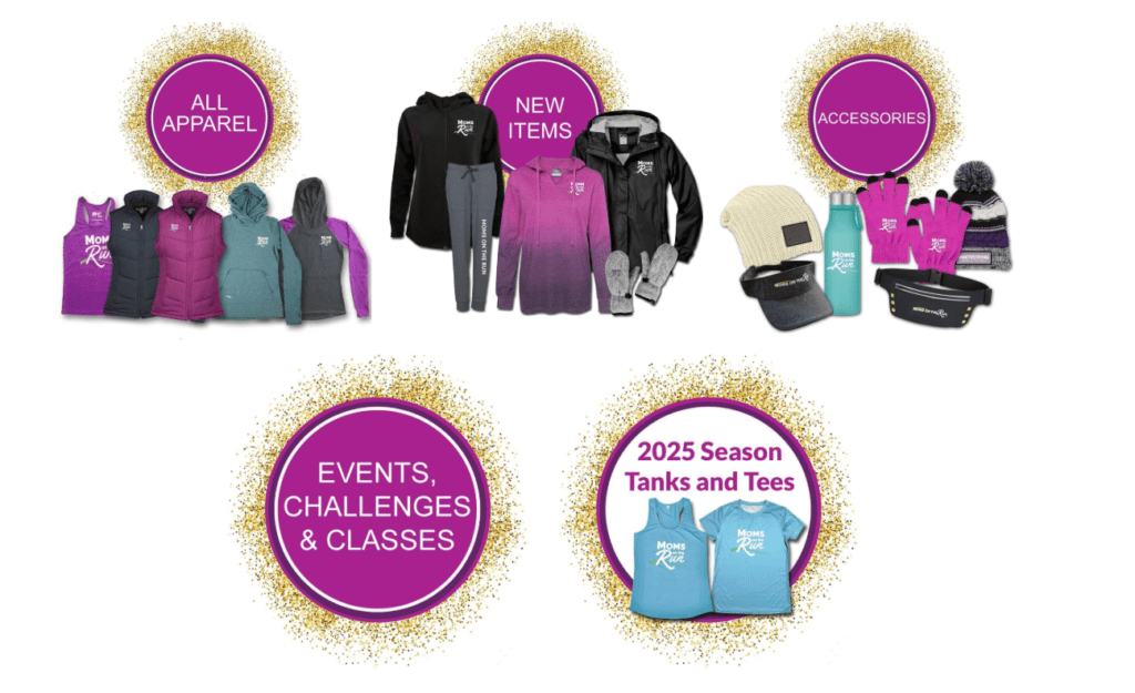 Moms on Run Merchandise store storefront