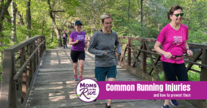 running on trails in woods