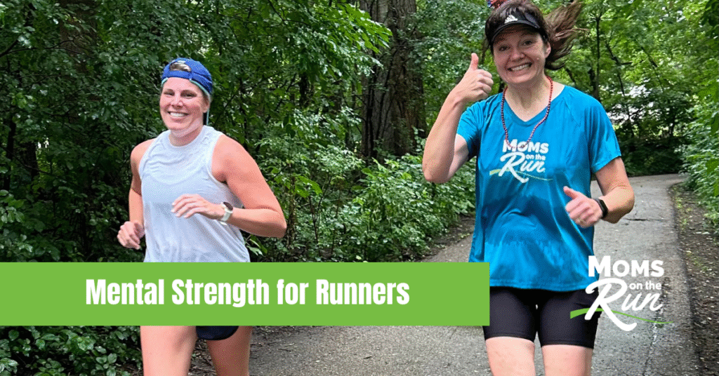two women runners smiling