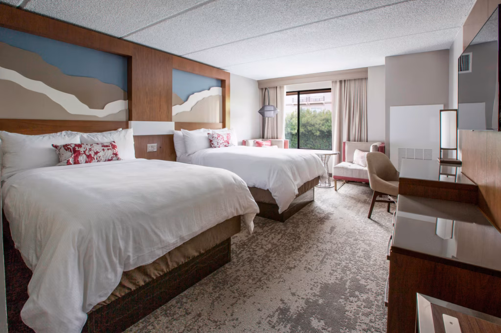 guest room at Napa Valley Mariott