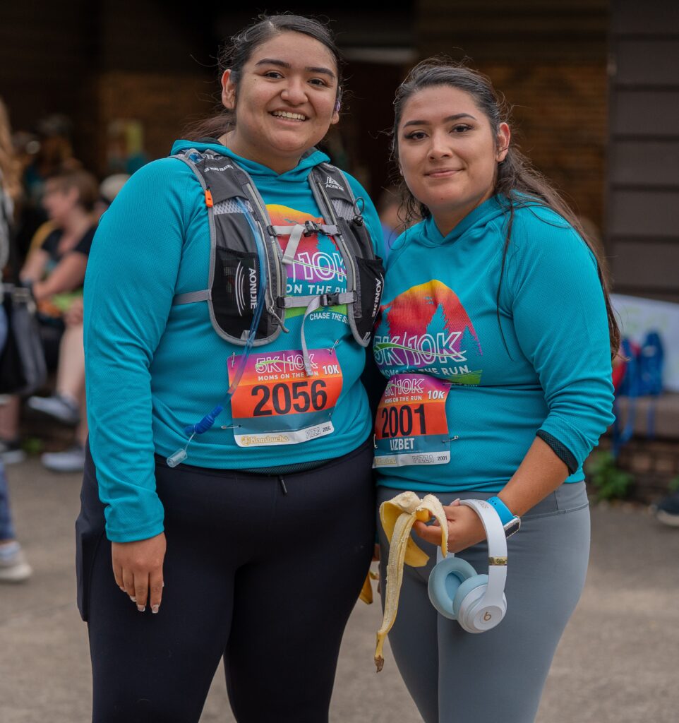 Two women at the 2025 5K10K smiling