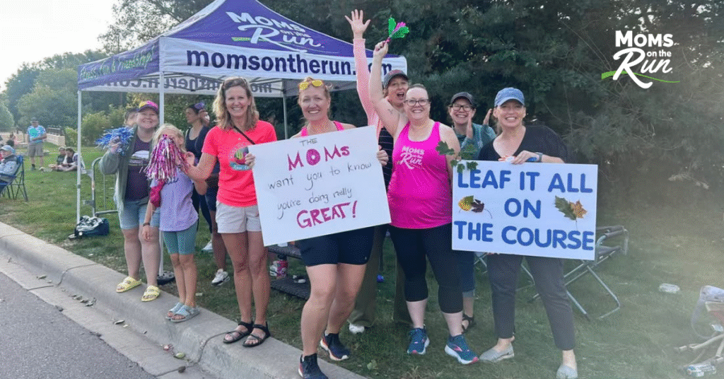 cheering on runners
