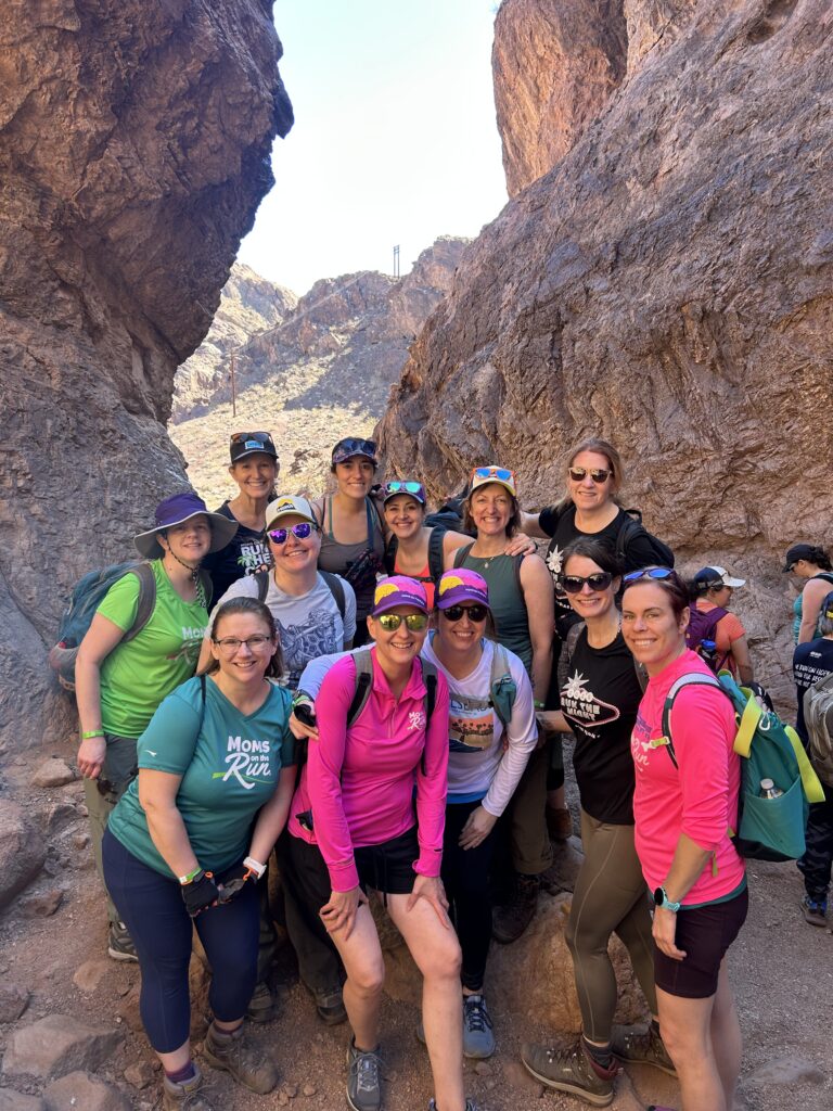 group of women hiking