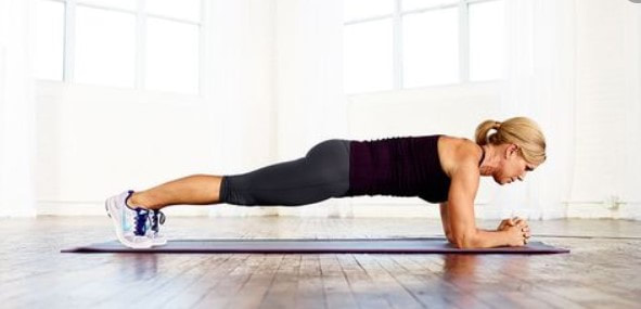Woman doing a plank