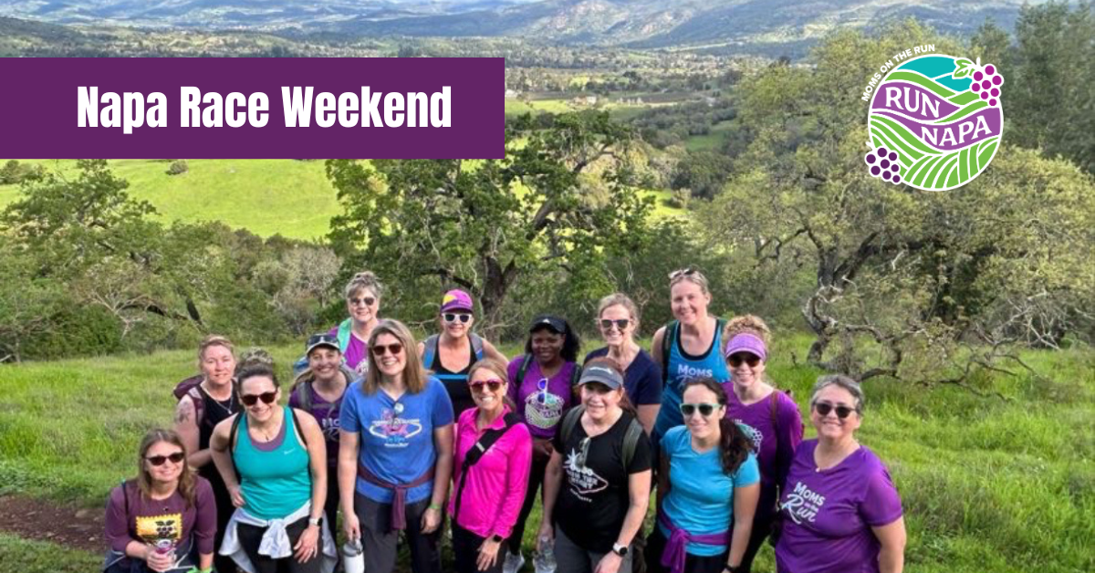 group of women hiking in Napa