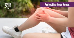 person with shorts holding knee