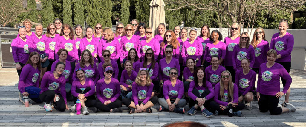 attendees of Moms on the Run destination weekend Run Napa
