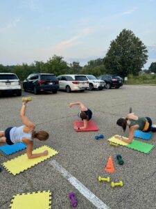 lifting in parking lot