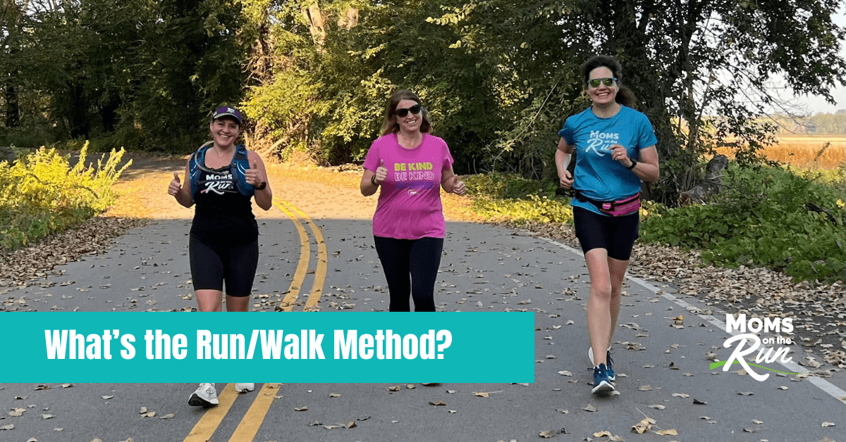 three runners on trail
