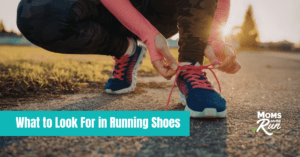 tying running shoes