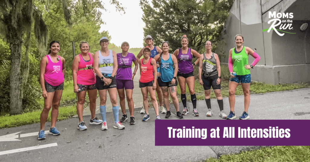 women runners standing