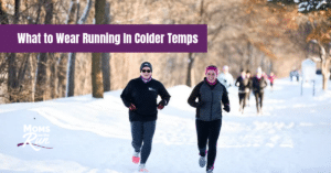 women running in snow